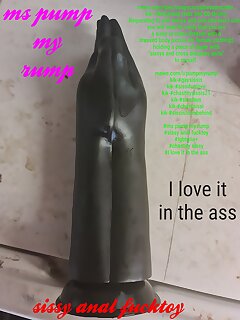 Buttr Double Trouble double fist dildo in my ass