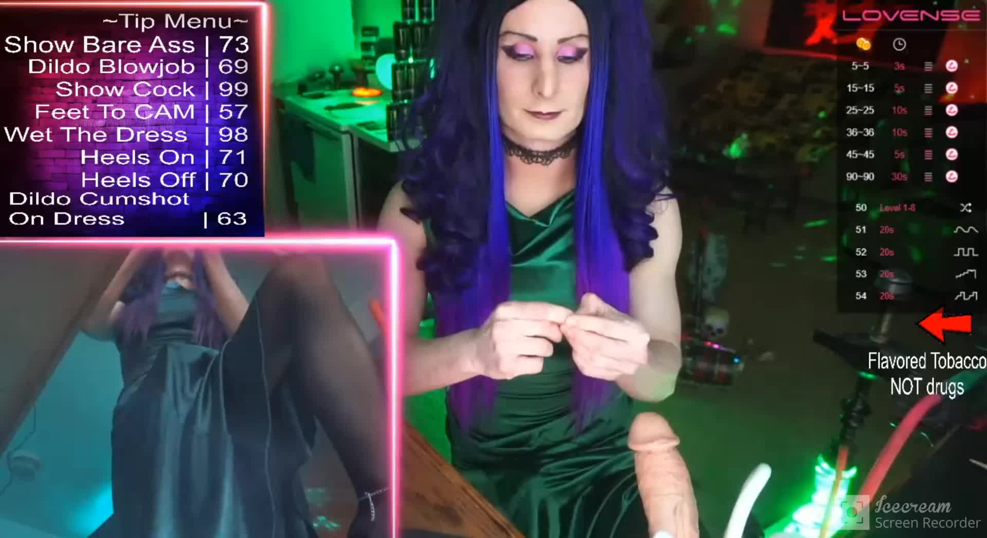 Green dress cum